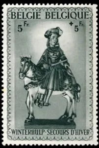 Timbre Belge à l’effigie de Saint Martin